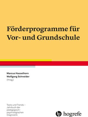 cover image of Förderprogramme für Vor- und Grundschule